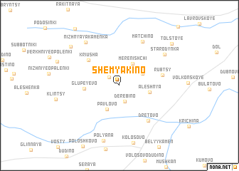 map of Shemyakino