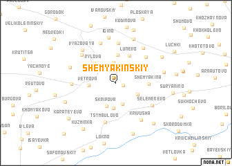 map of Shemyakinskiy