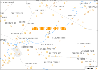 map of Shenandoah Farms