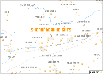 map of Shenandoah Heights
