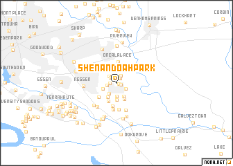 map of Shenandoah Park