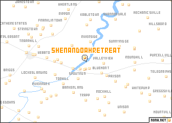 map of Shenandoah Retreat