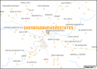 map of Shenandoah River Estates