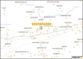 map of Shenandoah