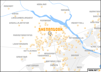 map of Shenandoah