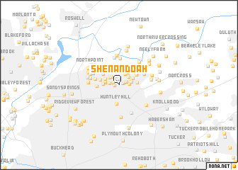 map of Shenandoah