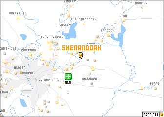 map of Shenandoah