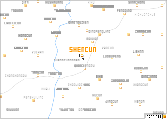 map of Shencun