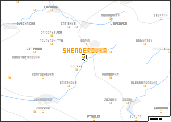 map of Shenderovka