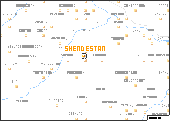 map of Shendestān