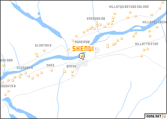 map of Shendi
