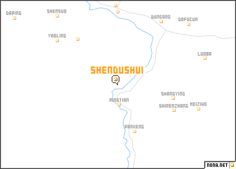 map of Shendushui