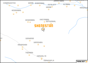 map of Shenestān