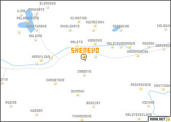 map of Shenëvo