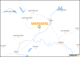 map of Shengdeng