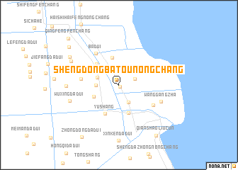 map of Shengdongbatounongchang