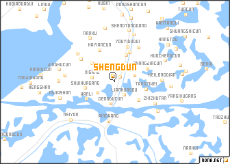 map of Shengdun