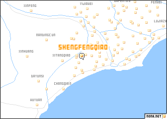 map of Shengfengqiao