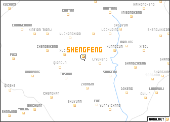 map of Shengfeng