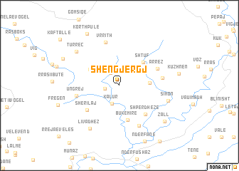 map of Shëngjergj