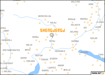 map of Shëngjergj