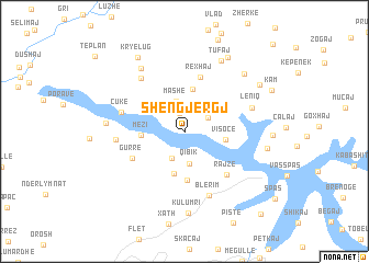 map of Shëngjergj