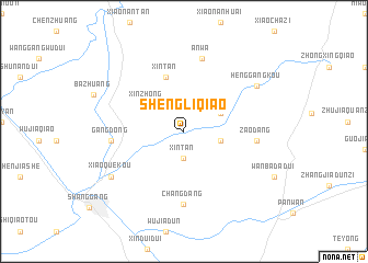 map of Shengliqiao