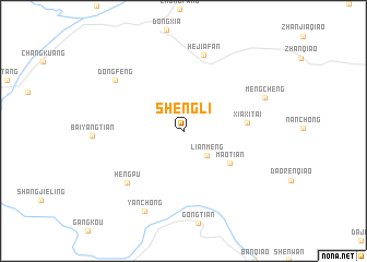 map of Shengli