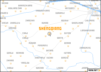 map of Shengqiang