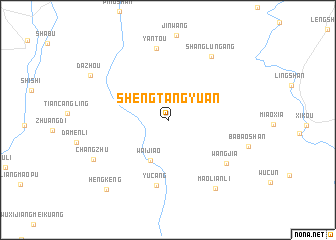 map of Shengtangyuan