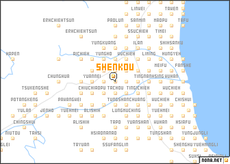 map of Shen-kou