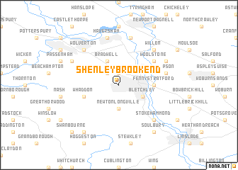 map of Shenley Brook End