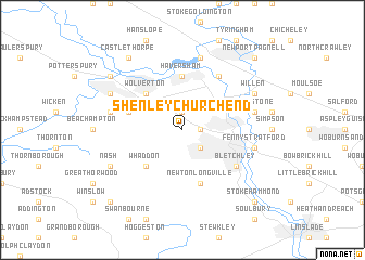 map of Shenley Church End