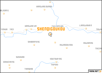 map of Shenqigoukou