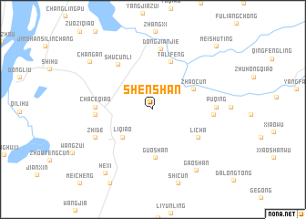 map of Shenshan