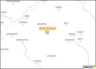 map of Shenshui