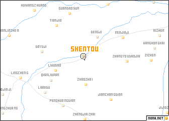map of Shentou