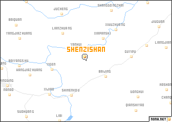 map of Shenzishan