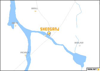 map of Sheoganj