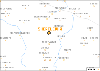 map of Shepelëvka