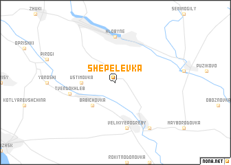 map of Shepelëvka