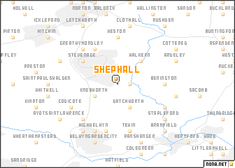 map of Shephall