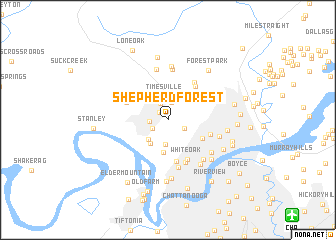 map of Shepherd Forest