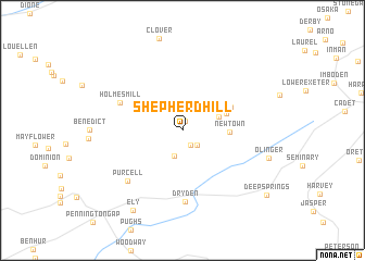 map of Shepherd Hill