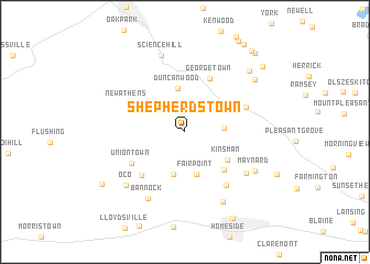 map of Shepherdstown