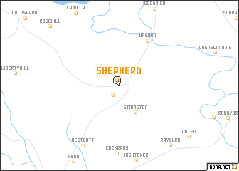 map of Shepherd