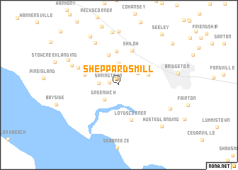 map of Sheppards Mill