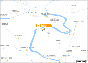 map of Sheppard