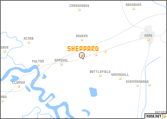 map of Sheppard