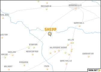 map of Shepp